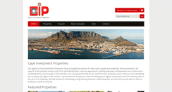 Desktop Screenshot of capeinvestmentproperties.co.za
