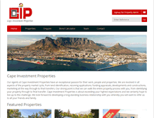 Tablet Screenshot of capeinvestmentproperties.co.za